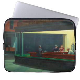 Housse Pour Ordinateur Portable Nighthawks peinture par Edward Hopper