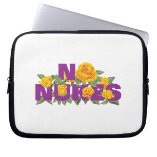 Housse Pour Ordinateur Portable NO NUKES - MISSION ROSE Carnet officiel Sleeve