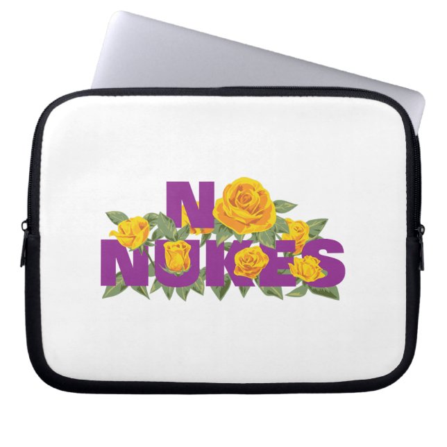Housse Pour Ordinateur Portable NO NUKES - MISSION ROSE Carnet officiel Sleeve (Devant)