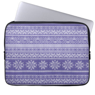 Housse Pour Ordinateur Portable Noël Laine Knit Chandail Noël