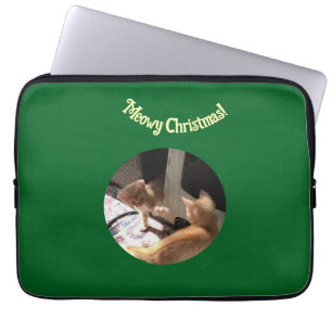 Housse Pour Ordinateur Portable Noël , Photo de chats ,