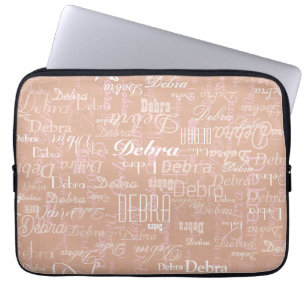 Housse Pour Ordinateur Portable Nom personnalisé Dusty Rose sur toute impression