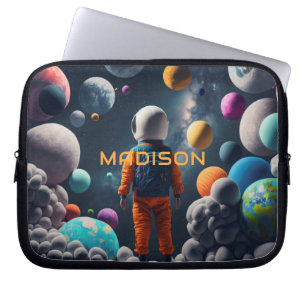 Housse Pour Ordinateur Portable Nom personnalisé Imaginaire Espace enfant
