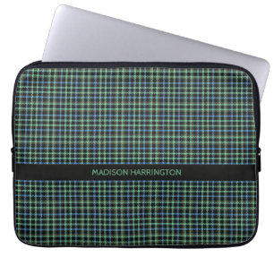 Housse Pour Ordinateur Portable Nom personnalisé Plaid / Tartan Motif