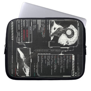Housse Pour Ordinateur Portable Non reconnu - Techno-Brutalist Streetwear Design
