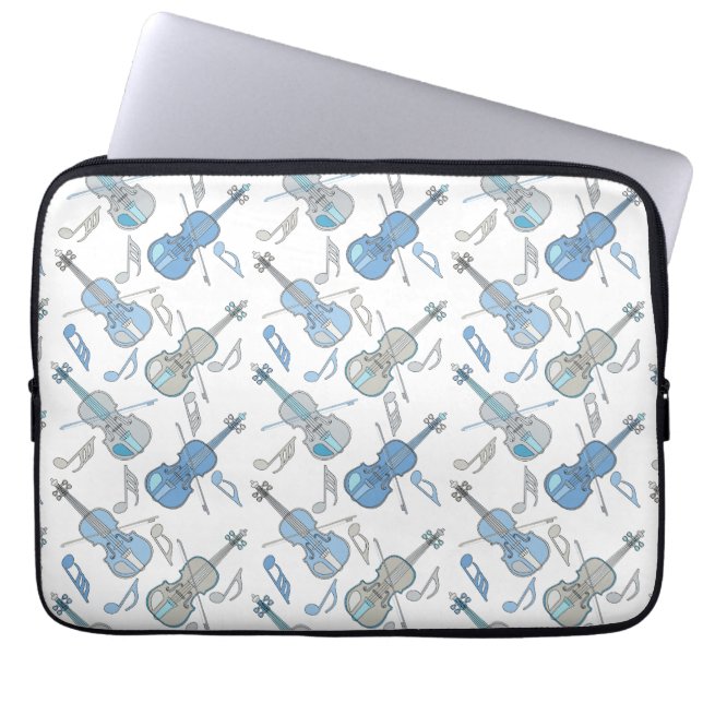 Housse Pour Ordinateur Portable Notes de musique violon (Devant)