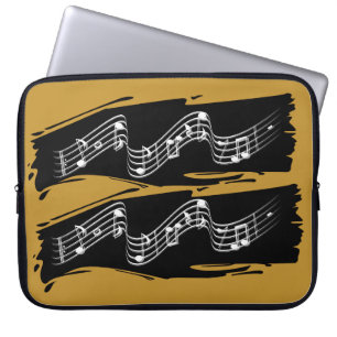Housse Pour Ordinateur Portable Notes musicales