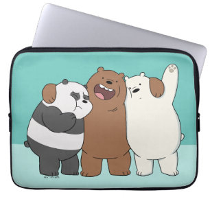 Housse Pour Ordinateur Portable Nous, Groupe Ours Nus Hug