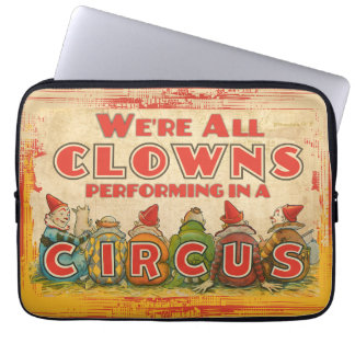 Housse Pour Ordinateur Portable Nous sommes clowns vintage cirque carnaval humour 