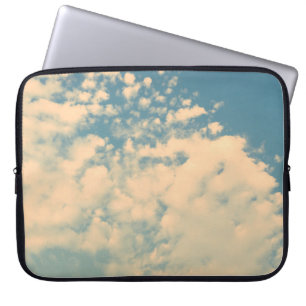 Housse Pour Ordinateur Portable Nuages - Décor de style effet vintage
