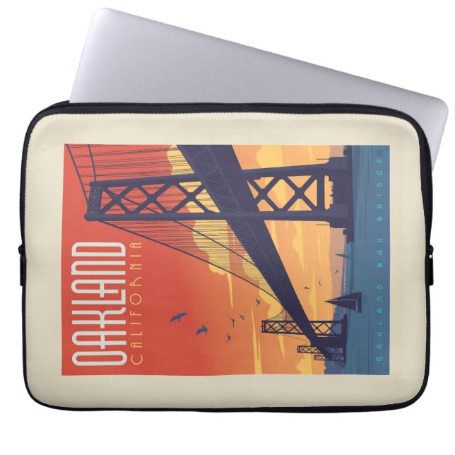 Housse Pour Ordinateur Portable Oakland, Californie (Devant)