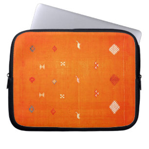 Housse Pour Ordinateur Portable Oasis du coucher de soleil : Héritage orange Boho