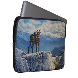Housse Pour Ordinateur Portable Oberhalsi, la chèvre à la montagne