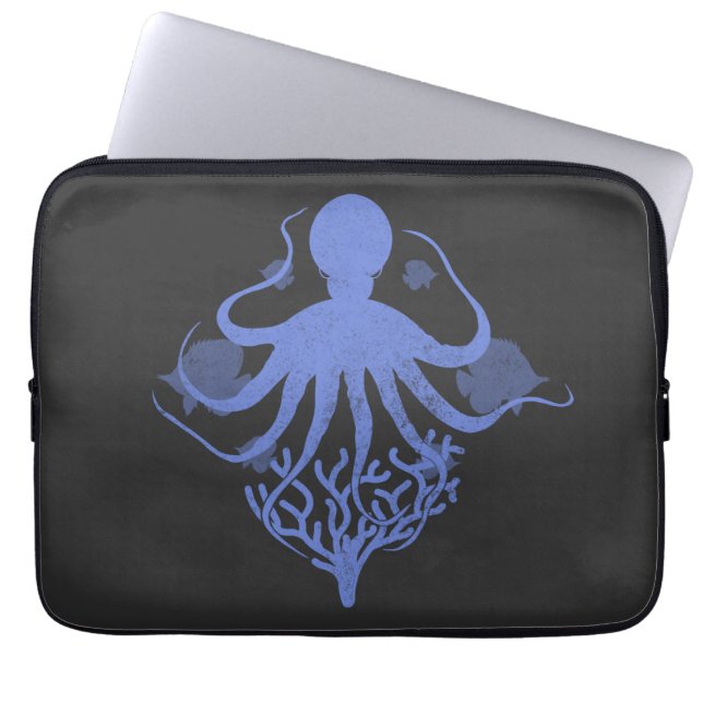 Housse Pour Ordinateur Portable Octopus (Devant)