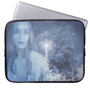 Housse Pour Ordinateur Portable Oeuvre d'Imaginaire de Noël de la Reine des neiges