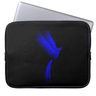 Housse Pour Ordinateur Portable Oiseau de feu bleu