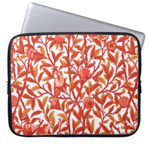 Housse Pour Ordinateur Portable Oiseau & grenade Art Nouveau, Mandarin Orange