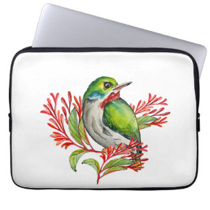 Housse Pour Ordinateur Portable Oiseau tropical coloré