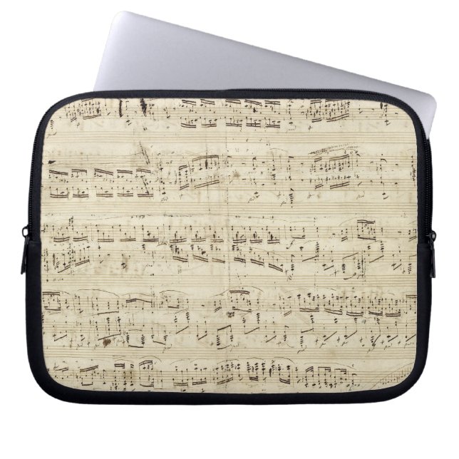 Housse Pour Ordinateur Portable Old Music Notes (Devant)