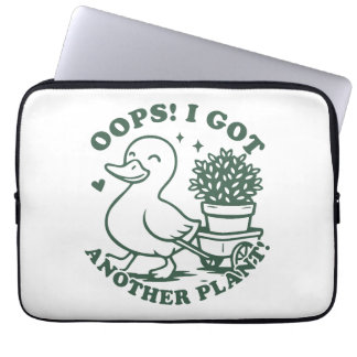 Housse Pour Ordinateur Portable Oops! I got another plant! funny duck