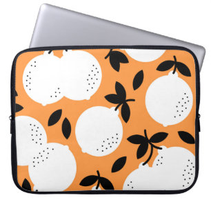 Housse Pour Ordinateur Portable Orange Bliss : Motif de fruits exquis