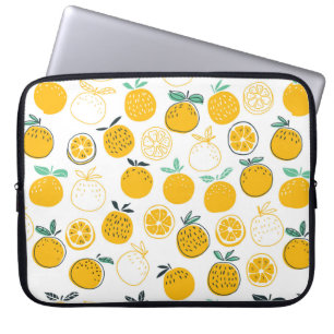 Housse Pour Ordinateur Portable Oranges fruits sans couture motif