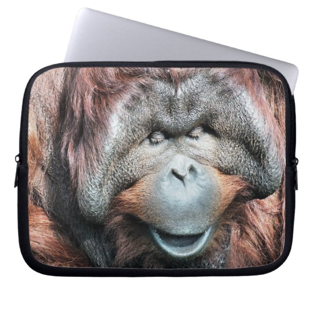 HOUSSE POUR ORDINATEUR PORTABLE ORANGUTANS (Devant)