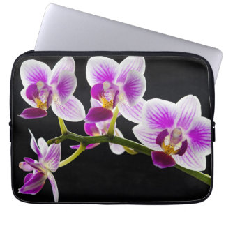 Housse Pour Ordinateur Portable Orchidée blanche et violette