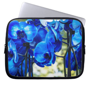 Housse Pour Ordinateur Portable Orchidées bleues