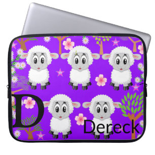 Housse Pour Ordinateur Portable Ordinateur Portable Manches Arbres Floral Violet
