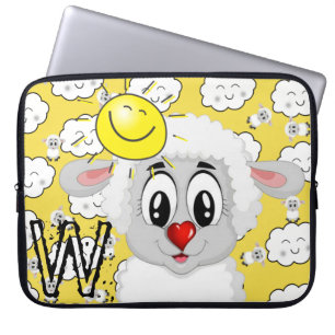 Housse Pour Ordinateur Portable Ordinateur portable Manches Moutons Soleil Nuages 
