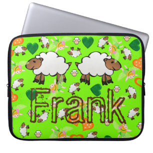 Housse Pour Ordinateur Portable Ordinateur portable Mouton à manches Floral Coeurs
