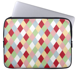Housse Pour Ordinateur Portable Origami Noël - Géométrique Harlequin
