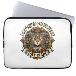 Housse Pour Ordinateur Portable Ornement baroque Chat Cadeau amateur de chat - Orn