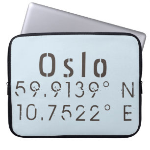 Housse Pour Ordinateur Portable Oslo Latitude Longitude