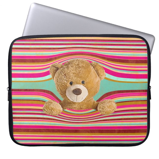 Housse Pour Ordinateur Portable Ours En Teddy (Devant)