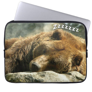 Housse Pour Ordinateur Portable Ours ronflant