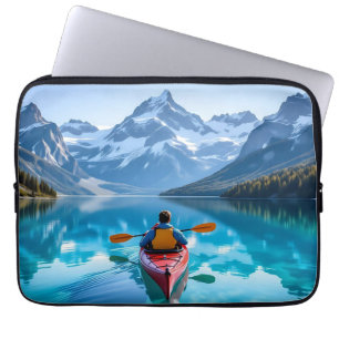 Housse Pour Ordinateur Portable Pagaie dans les montagnes Belle nature
