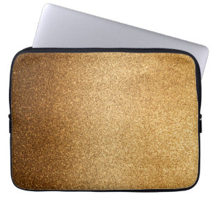 Housse Pour Ordinateur Portable Paillettes dorées