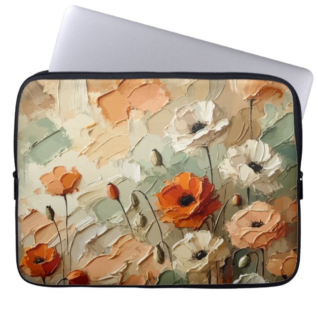 Housse Pour Ordinateur Portable Painterly Bloomscape (Devant)