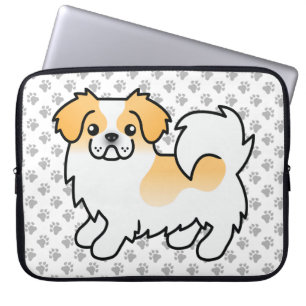 Housse Pour Ordinateur Portable Paire Tibétain Couleur Espagnol Cute Chien & Paws