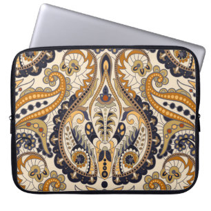 Housse Pour Ordinateur Portable Paisley Floral : Conception colorée et transparent