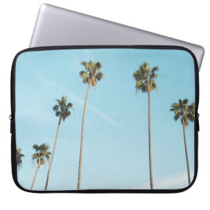 Housse Pour Ordinateur Portable Palmiers hauts Ciel bleu clair