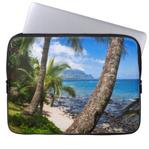 Housse Pour Ordinateur Portable Palmiers le long de la plage de Hideaways