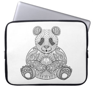 Housse Pour Ordinateur Portable Panda tribal inspiré