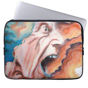 Housse Pour Ordinateur Portable Panic Waves peinture à l'huile