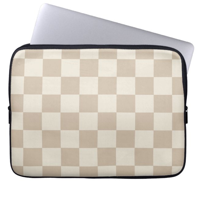 Housse Pour Ordinateur Portable Panneau de contrôle Brown et beige (Devant)