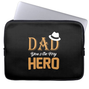 Housse Pour Ordinateur Portable Papa Cadeau Papa Tu Es Mon Héros