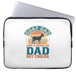 Housse Pour Ordinateur Portable Papa Chèvre Comme un Papa Régulier Mais Plus Cool 