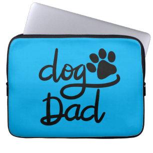 Housse Pour Ordinateur Portable Papa Chien Empreinte de Patte de Chien Drôle